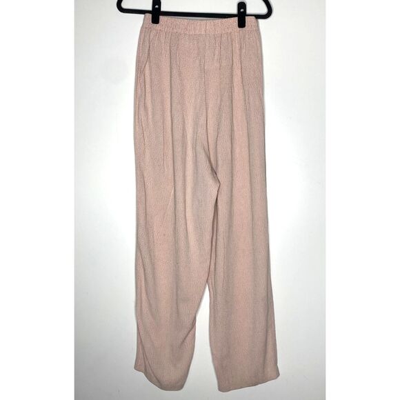 Casablanca Pink High Waist Textured Pant Women's Size Large - Picture 2 of 9